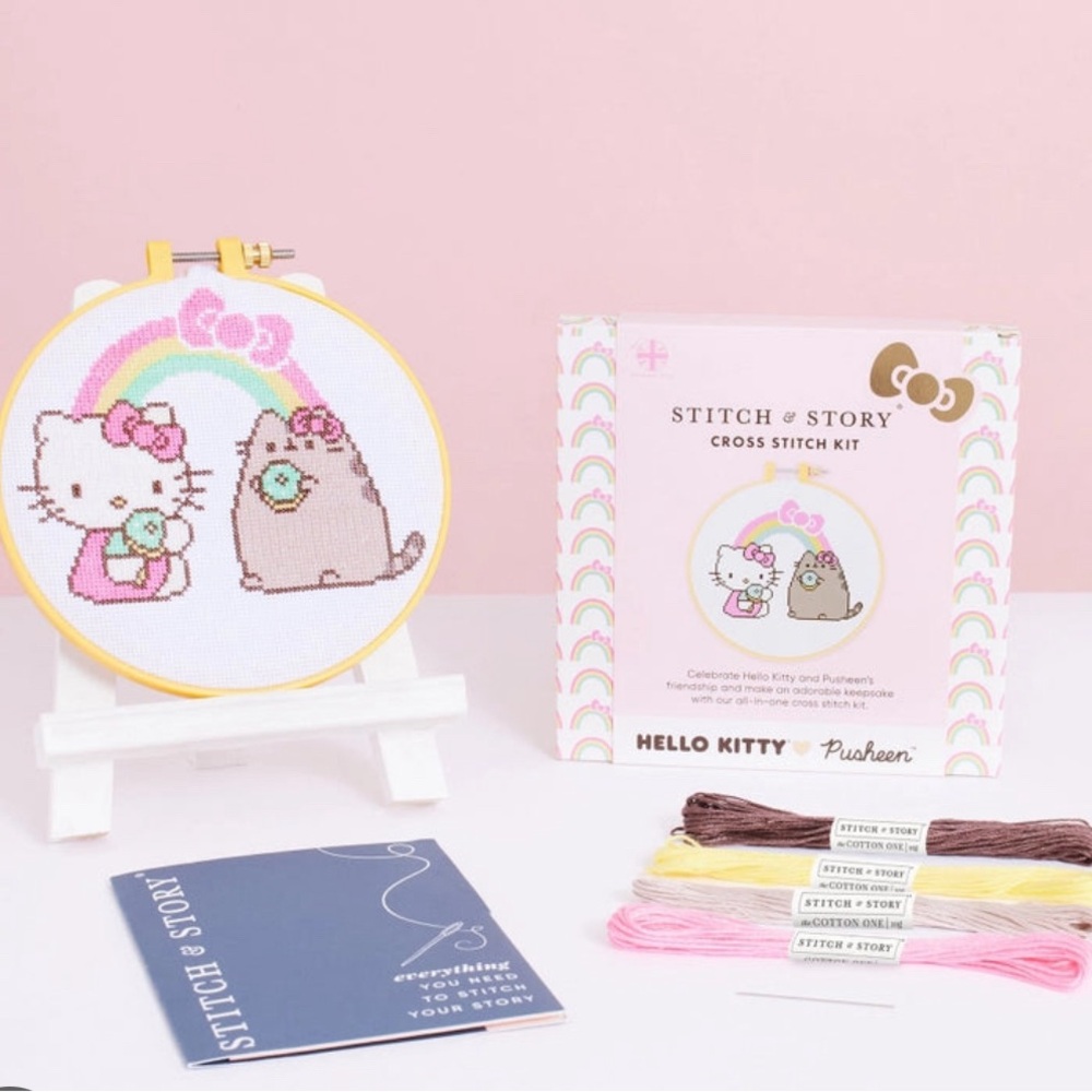 NEW Hello Kitty Stitch & Story Cross Stitch Kit